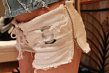 Sexy Low-Rise Distressed Denim Shorts FB-651