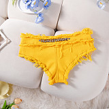 Sexy Sequin Low-Rise High-Stretch Denim Shorts FB-619