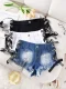 Sexy Summer High-Waisted Distressed Denim Hot Pants FB-808