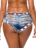 Sexy Low-Rise Distressed Denim Shorts FB-857