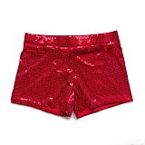 Casual High-Waisted High-Stretch Sequin Hot Pants FB-818