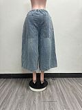 Stylish & Casual Loose-Fit Trendy Multi-Pocket Jeans YUNM-59095
