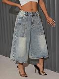 Stylish & Casual Loose-Fit Trendy Multi-Pocket Jeans YUNM-59095