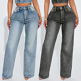 Diamond Straight Leg Jeans Casual Pants 2026 SH-391414