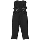 Sexy Solid-Color Slim-Fit Strapless Bodycon Jumpsuit BY-7693