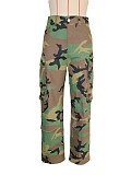 Wholesale Camouflage Straight Leg Pants Streetwear SH-391366