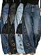 New Metallic Anomaly Eyelet Loose-fitting Jeans XMOJ-8773
