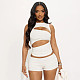 Sexy Solid-Color Designer-Style Mini Skirt Set Waist-Defining and Slimming RS-26ST068