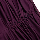 Sexy Solid-Color Backless Ruched Top & Shorts Set RS-26ST022