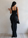 New Ruched Body-Hugging Dress With Designer Flair RS-0781