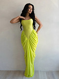 New Ruched Body-Hugging Dress With Designer Flair RS-0781