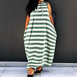 Fashionable Cape-Style Sleeveless Pocket Loose Dress HANI-61008