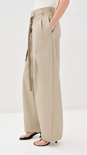 Summer High-Waisted Casual Scythe Pants With Crossover Wrap-Around Straps OXMJ-8801