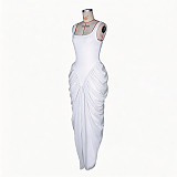 New Ruched Body-Hugging Dress With Designer Flair RS-0781