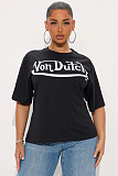Loose Von Dutch Short-sleeved T Shirt Top Summer HMY-202608