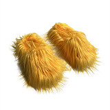 Home Comfort Slippers European Water-resistant Faux Fur Slippers Plush RS-2024015