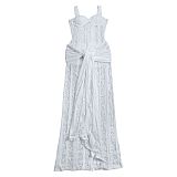 Sexy Sheer Lace-Strap Bodycon Dress BY-7705