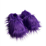 Home Comfort Slippers European Water-resistant Faux Fur Slippers Plush RS-2024015