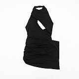 Sexy Crossover Cutout Sleeveless Waist-Baring Bodycon Mini Dress RS-26DS097