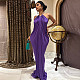 Solid-Color Edgy Street-Style Sleeveless High-Waisted Slit Dress With Ruching ZJQD-90753