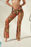 Stylish Leopard Print Cami Top & Slim-Fit Trousers Two-Piece Set FC-1471