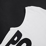 Sexy Letter-Print Off-Shoulder Slim-Fit Mini Dress