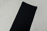 Chic Black & White Deep V-Neck Halter Jumpsuit (Slim Fit) JY-006327