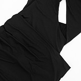 Sexy Crossover Cutout Sleeveless Waist-Baring Bodycon Mini Dress RS-26DS097