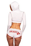 Stylish Printed Hoodie and Shorts Set XS-26L2500
