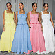 Sexy Bandeau Sleeveless Top Loose Maxi Skirt Girl Lovely Two Pieces CYA-902327