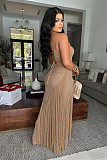 Crochet Fringed Dress Open Back Sheer Straps Beach Dresses For Summer RS-G0347