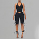 Halter Wrap Chest Backless Top Tie Shorts Two Pieces XYWL-J25ST089