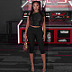 Off Shoulder Slim Crop Top Knee Length Shorts Two Pieces XYWL-J25ST489