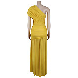 Sexy Sleeveless V-neck Slim Side Split Maxi Dress BY-7662