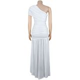 Sexy Sleeveless V-neck Slim Side Split Maxi Dress BY-7662