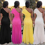 Sexy Sleeveless V-neck Slim Side Split Maxi Dress BY-7662