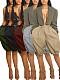 Loose Casual Drawstring Culottes Short Pants XINH-80613