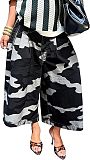 Wholesale Camouflage Workwear Loose Wide Leg Pants XINH-80827