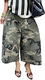 Wholesale Camouflage Workwear Loose Wide Leg Pants XINH-80827