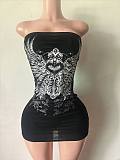 Sexy Wrap Chest Strapless Short Dress LCYM-Y202630