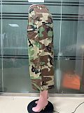 Wholesale Camouflage Workwear Loose Wide Leg Pants XINH-80827