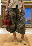 Casual Camouflage Workwear Loose Wide Leg Pants XINH-81018