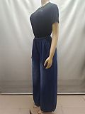 Loose Jeans Casual Stretch Waist Wide Leg Pants AK-A50701