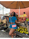 Casual Girls Short Sleeves Crop Top And Shorts Sweater Suits XT-8307