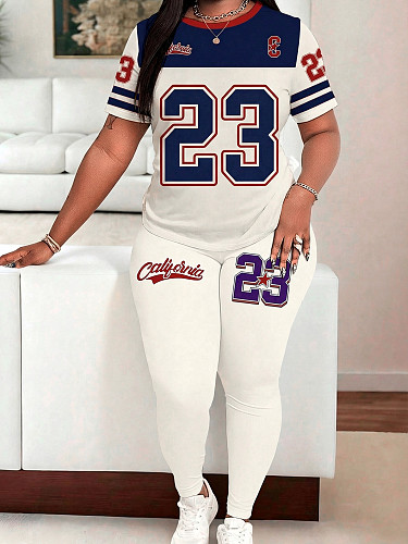 Women Casual Sport Summer Slim Pants Set SH-S391509