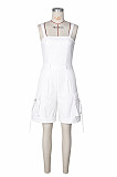 Lovely Strap Vest Pockets Workwear Romper ZS-G0783