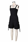 Lovely Strap Vest Pockets Workwear Romper ZS-G0783