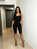 High Elastic Sleeveless One-piece Tight Knee Length Romper MEM-88701