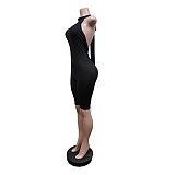 Exercise Fitness Yoga Short Pants Backless Halter Romper MEM-88702