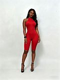 Exercise Fitness Yoga Short Pants Backless Halter Romper MEM-88702